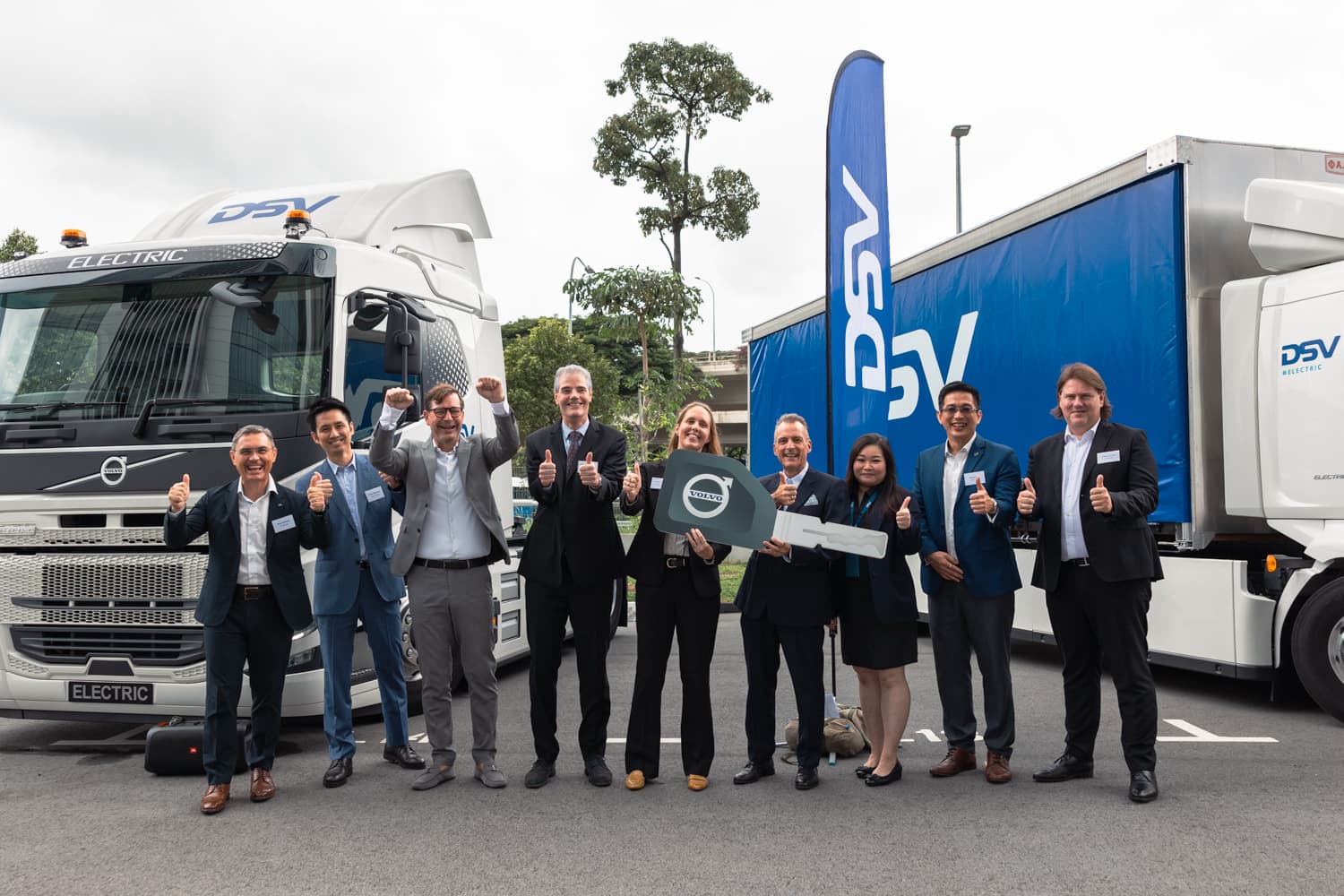 Global logistics giant acquires Volvo electric trucks in Singapore